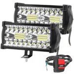 FABTEC - LED Bar Light - LED Fog Light for All Motorcycles/Cars/Bike/Scooty/E-Rikshaw