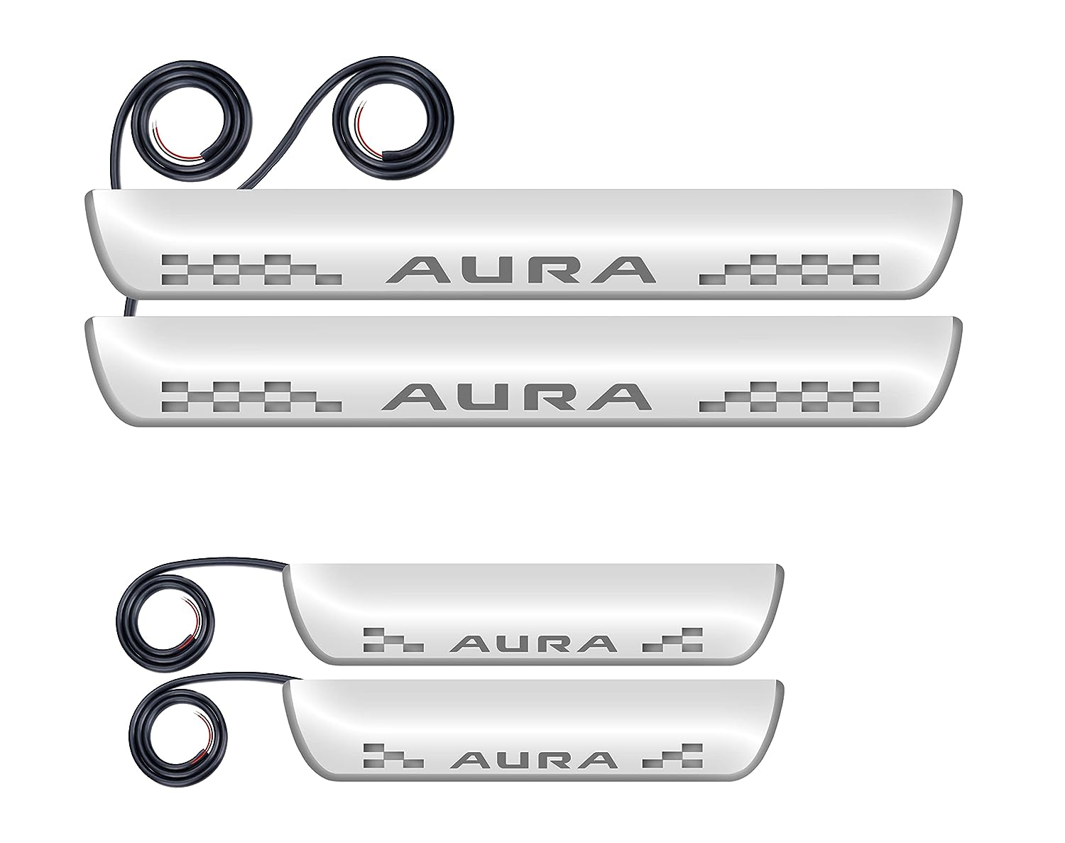 FABTEC - Car Door Foot Step Sill Plate for Hyundai Aura