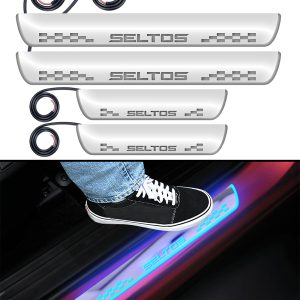 FABTEC - Car Door Foot Step Sill Plate for Kia Seltos
