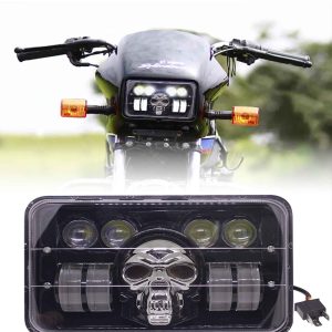 FABTEC - 27W Motorcycle LED Projector Headlight Kit - Compatible with All Hero Splendor Series