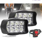 FABTEC - LED Bar Light - LED Fog Light for All Motorcycles/Bikes/Scooty/Activa 4G/5G/6G/E-Rikshaw