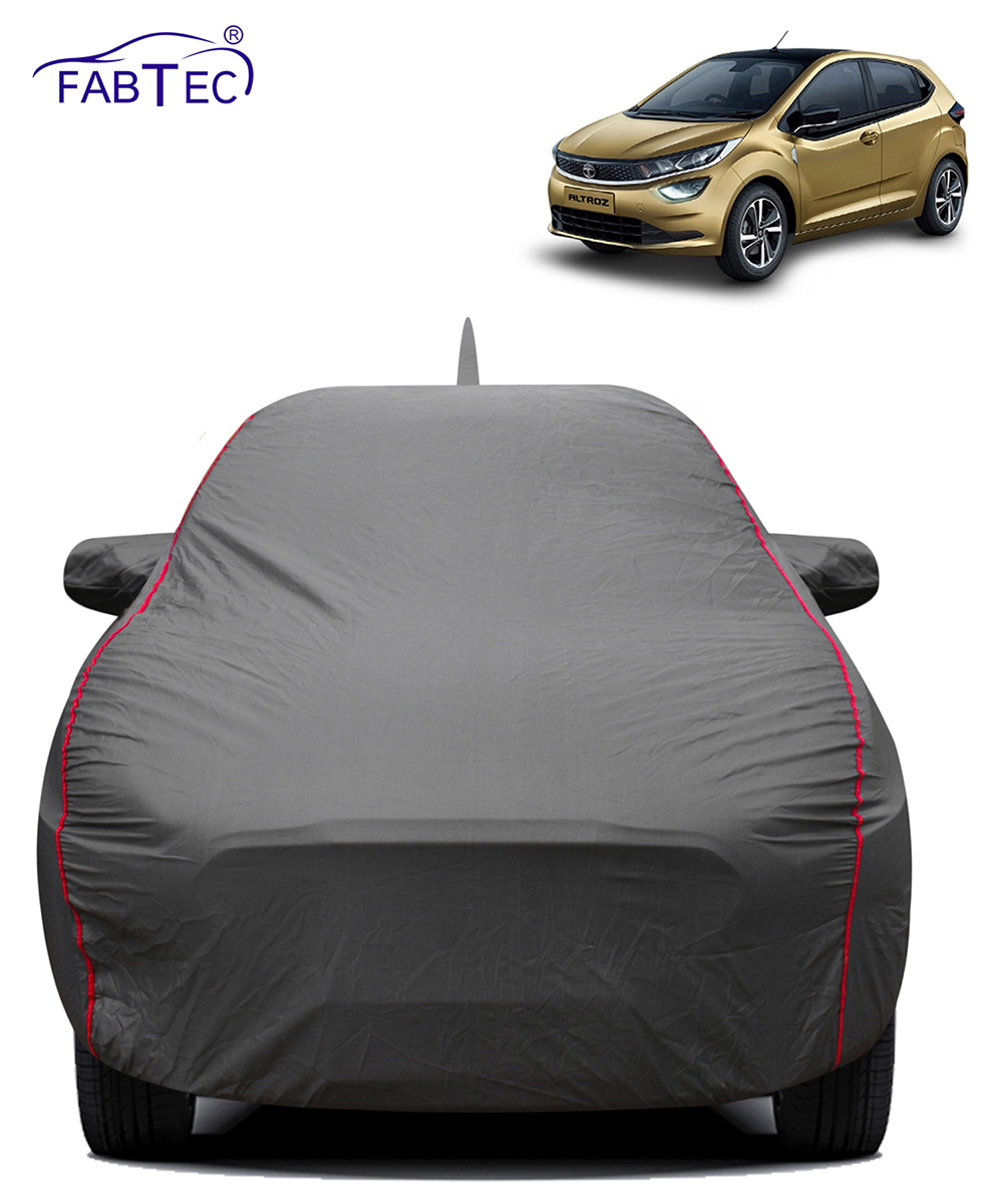 FABTEC - 2x2 Heavy Duty Red Border Car Body Cover for Tata Altroz