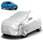 FABTEC - Metallic Silver Black Border Waterproof Car Body Cover for Hyundai Elite I20 2020