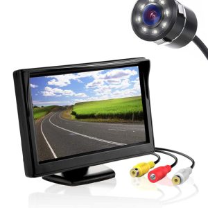 FABTEC - Rear View Digital TFT Dashboard Screen with 8 LED Night