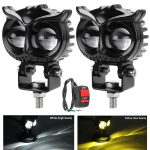 FABTEC - Mini Drive Owl Led Fog Light Projector - Bar Light Cars, Bikes, Scooty