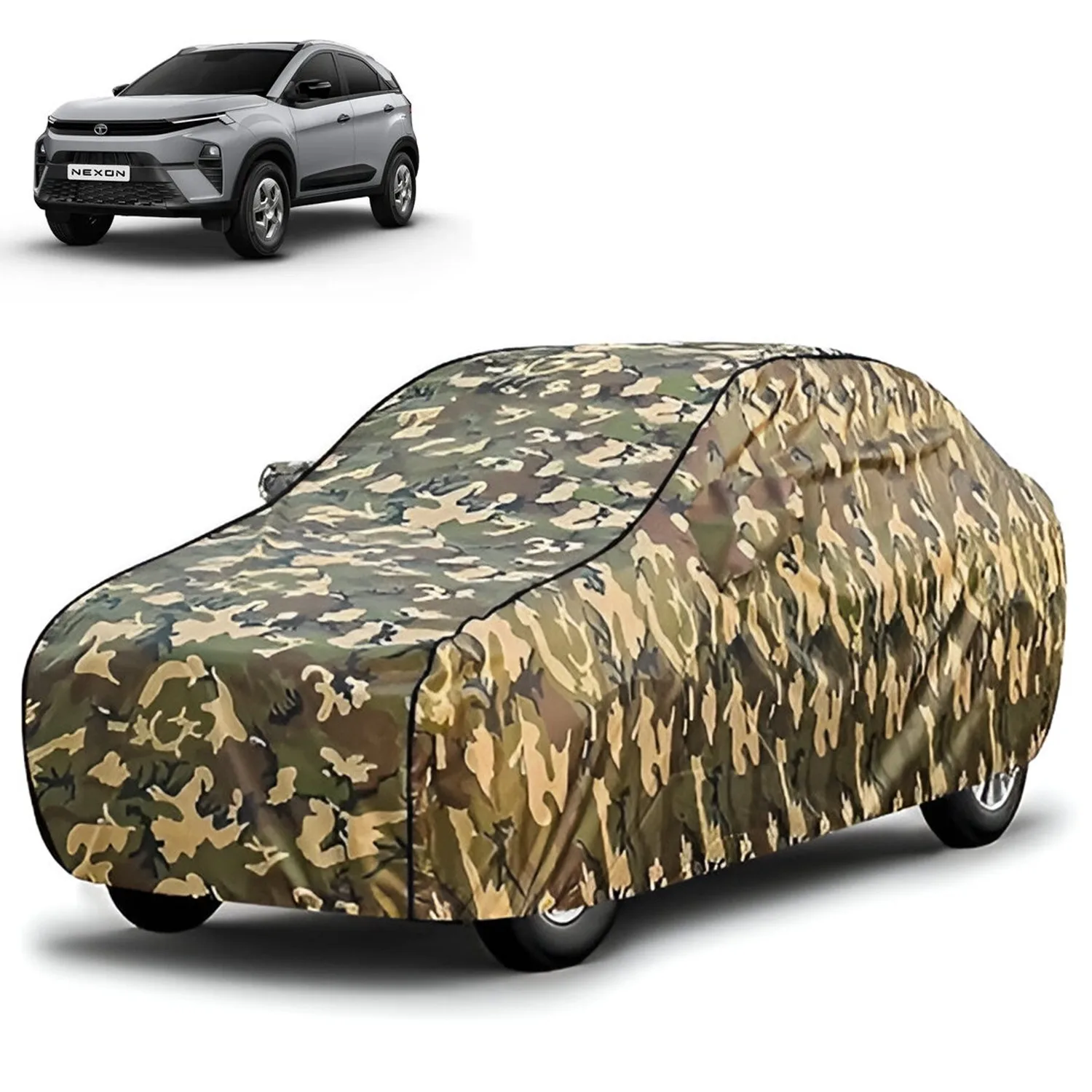 FABTEC - Jungle Print Waterproof Car Body Cover for Tata Nexon
