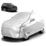 FABTEC - Metallic Silver Black Border Waterproof Car Body Cover for Tata Punch