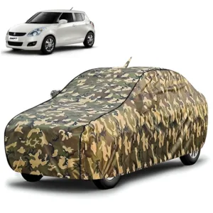 FABTEC - Jungle Print Waterproof Car Body Cover for Maruti Suzuki Swift 2012