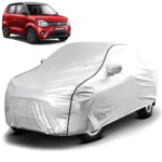 FABTEC - Metallic Silver Black Border Waterproof Car Body Cover for Maruti Suzuki WagonR