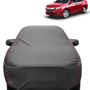 FABTEC - 2x2 Heavy Duty Red Border Car Body Cover for Honda Amaze