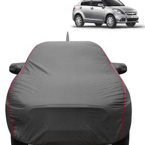 FABTEC - 2x2 Heavy Duty Red Border Car Body Cover for Maruti Suzuki Dzire