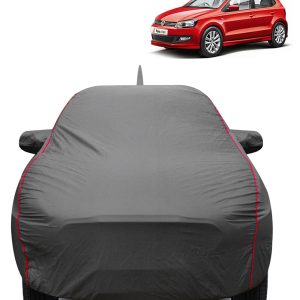 FABTEC - 2x2 Heavy Duty Red Border Car Body Cover for Volkswagen Polo