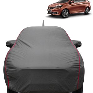 FABTEC - 2x2 Heavy Duty Red Border Car Body Cover for Tata Tigor