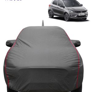 FABTEC - 2x2 Heavy Duty Red Border Car Body Cover for Tata Tiago