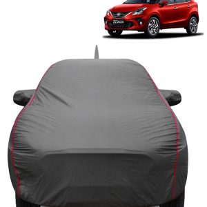 FABTEC - 2x2 Heavy Duty Red Border Car Body Cover for Toyota Glanza