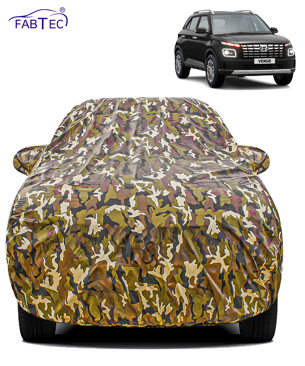 FABTEC - Jungle Print Waterproof Car Body Cover for Hyundai Venue