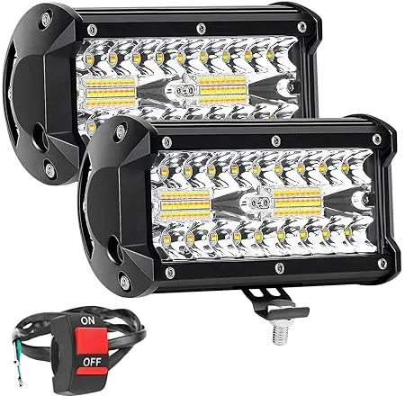 FABTEC - LED Bar Light - LED Fog Light for All Motorcycles/Cars/Bike/Scooty/E-Rikshaw