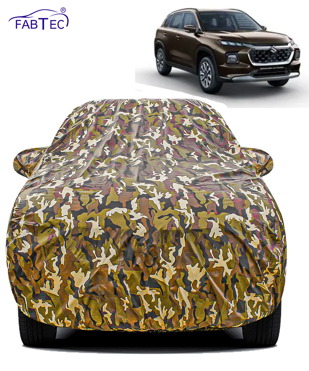 FABTEC - Jungle Print Waterproof Car Body Cover for Maruti Suzuki Grand Vitara