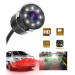FABTEC Car Rear View Reverse Backup Car Parking Camera (8 Led, Drill Type, AHD/CCD)