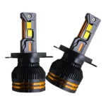 Fabtec Crystal Eye H4 White Plug & Play LED Headlight Bulb For Cars (300W/24000LM/6500K)