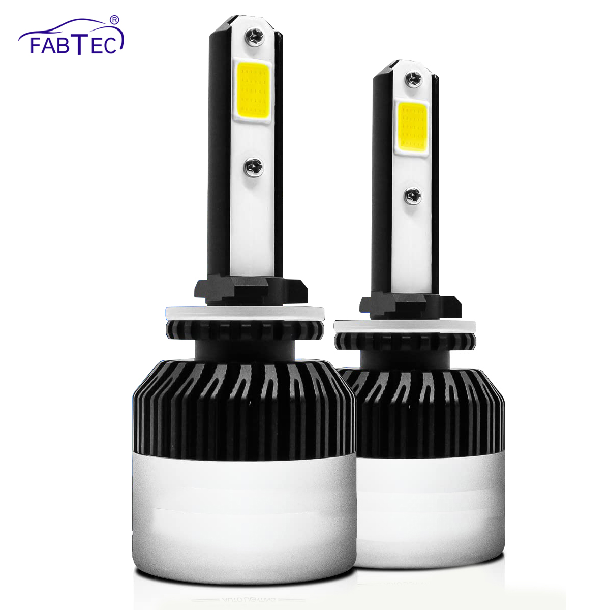 Fabtec Original Nighteye H27 White LED Plug & Play Headlight LED For Cars, Bike and Scooty (72W/10000LM/6000K)