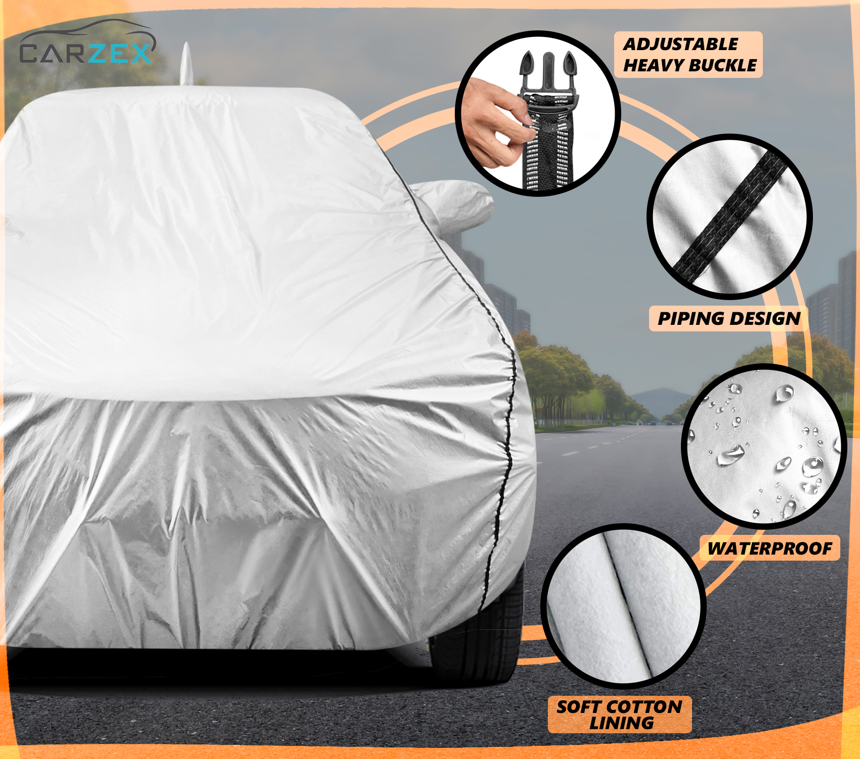 FABTEC Buy Waterproof Car Body Cover Hyundai Elite i20