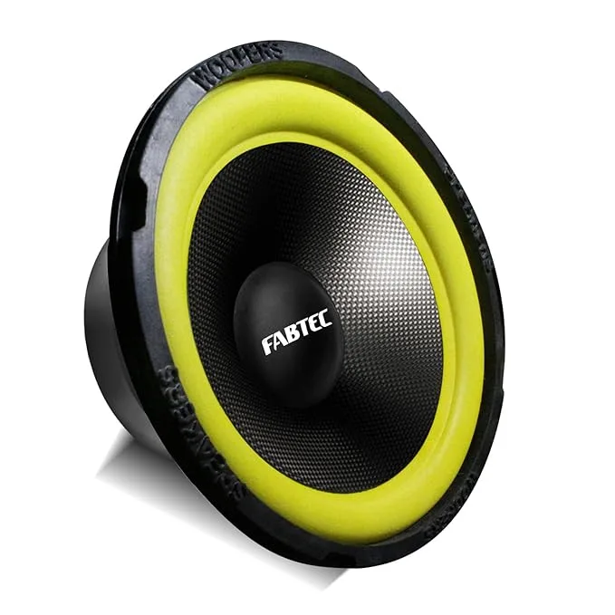 FABTEC 8 Inch 80W RMS 4 ohm Full Range Audio Speaker Hi Fi 400W Peak Power Audio Speaker Woofer for Enclosure, Home Theater, Replacement & DIY Projects